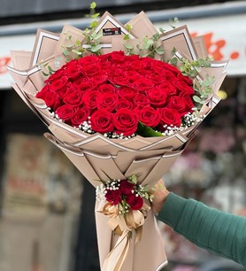 Kırmızı Gül Buketi 41 Adet