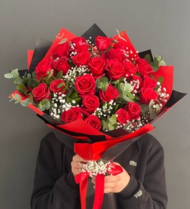 Kırmızı Gül Buketi