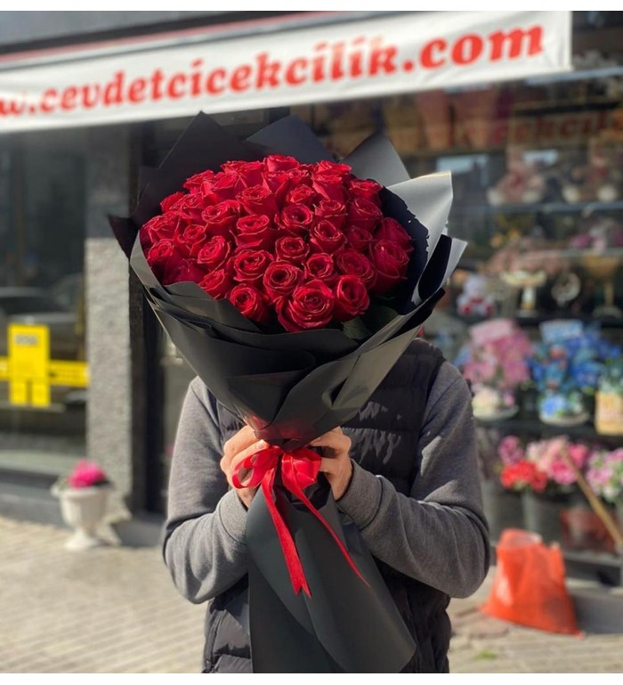 41 Adet Kırmızı Gül