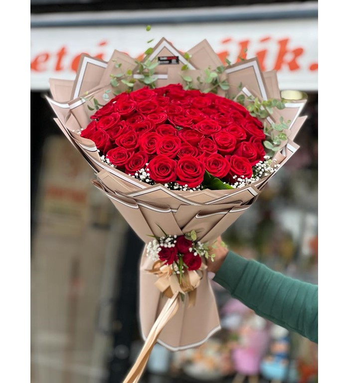 Kırmızı Gül Buketi 41 Adet