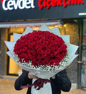 Kırmızı Gül 101 Adet