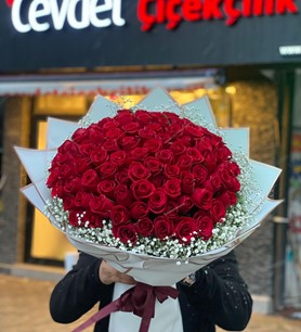 101 Adet Kırmızı Gül