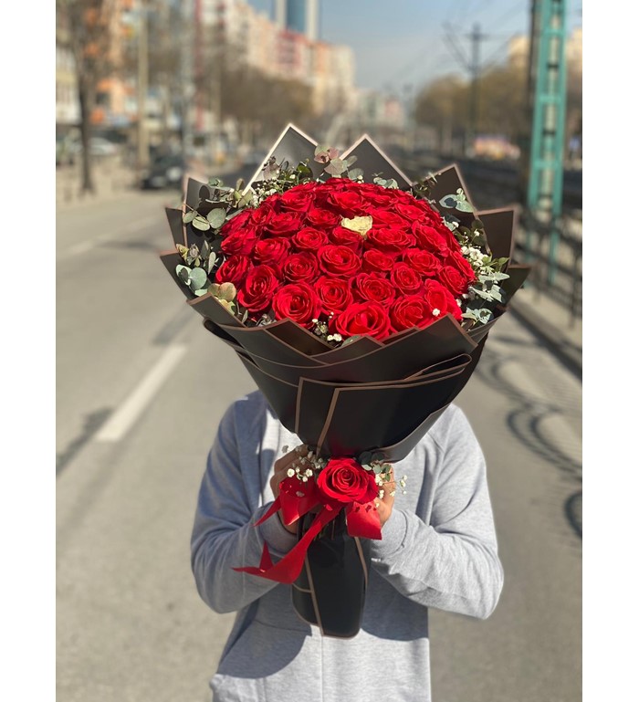 41 Adet Kırmızı Gül