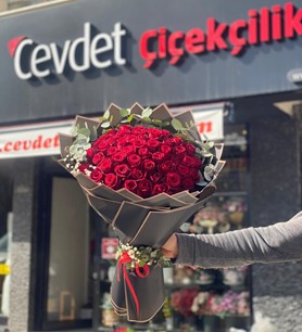 51 Adet Kırmızı Gül Buketi