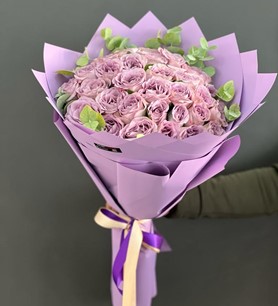 Lila Gül Buketi 30 Adet